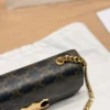 Celine Triomphe Gold Monogram Leather Hobo Bag