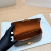 Celine Triomphe Gold Monogram Leather Hobo Bag