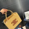 Celine Cabas Woven Crossbody Bag