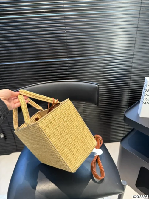 Celine Cabas Woven Crossbody Bag
