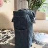 Celine Embroidered Denim Backpack
