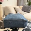 Celine Embroidered Denim Backpack