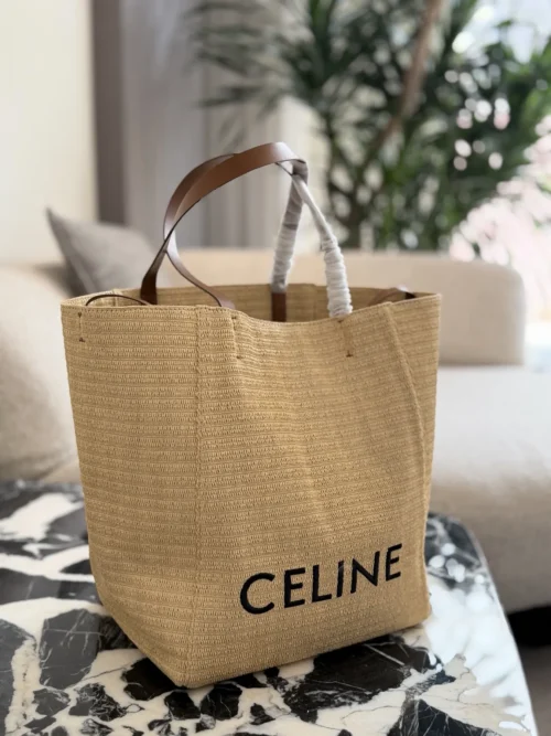 Celine Raffia Tote Bag