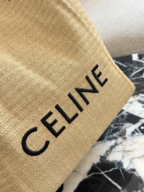 Celine Raffia Tote Bag