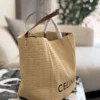 Celine Raffia Tote Bag