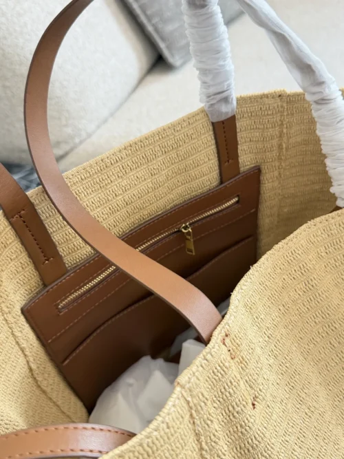 Celine Raffia Tote Bag