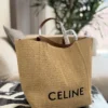 Celine Raffia Tote Bag