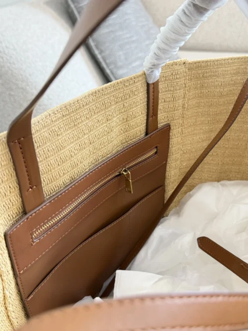 Celine Raffia Tote Bag