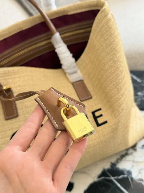 Celine Raffia Tote Bag 37x31cm