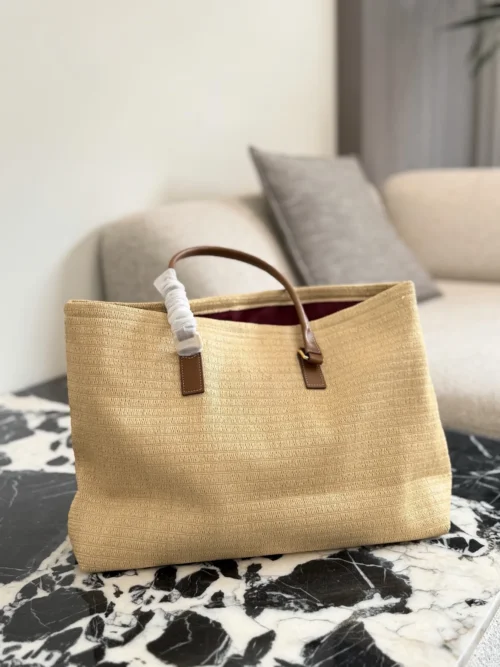 Celine Raffia Tote Bag 37x31cm