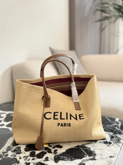 Celine Raffia Tote Bag Style 0179