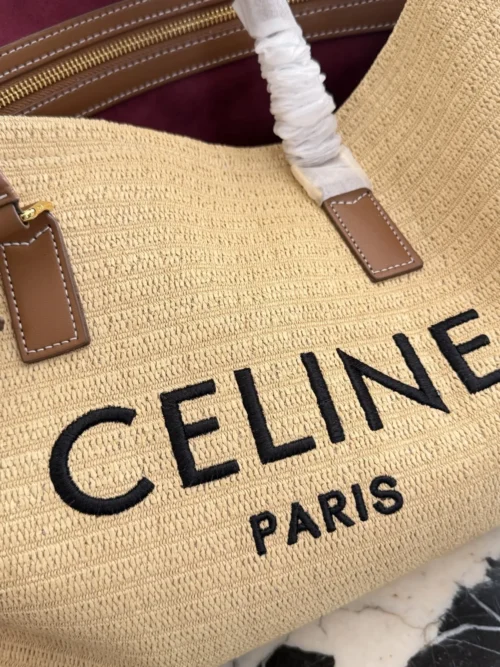Celine Raffia Tote Bag Style 0179