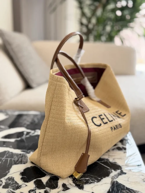Celine Raffia Tote Bag Style 0179