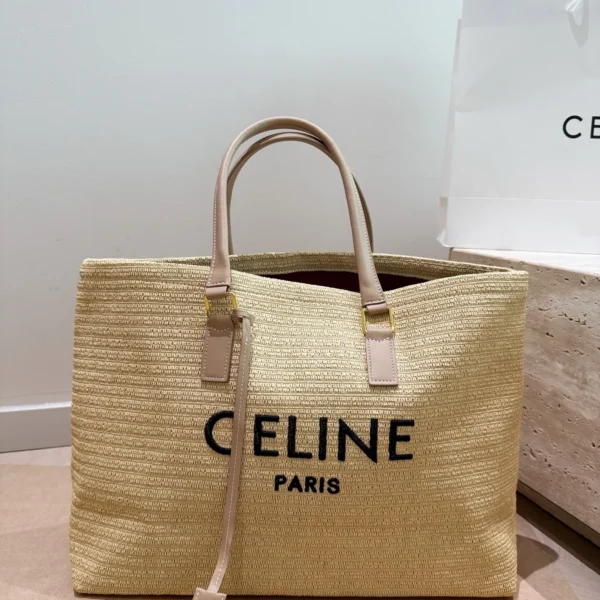 Celine Raffia Tote Bag 40x31cm