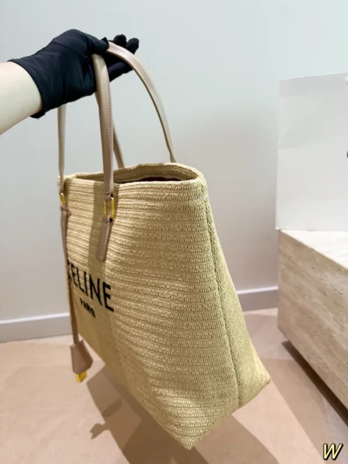Celine Raffia Tote Bag 40x31cm