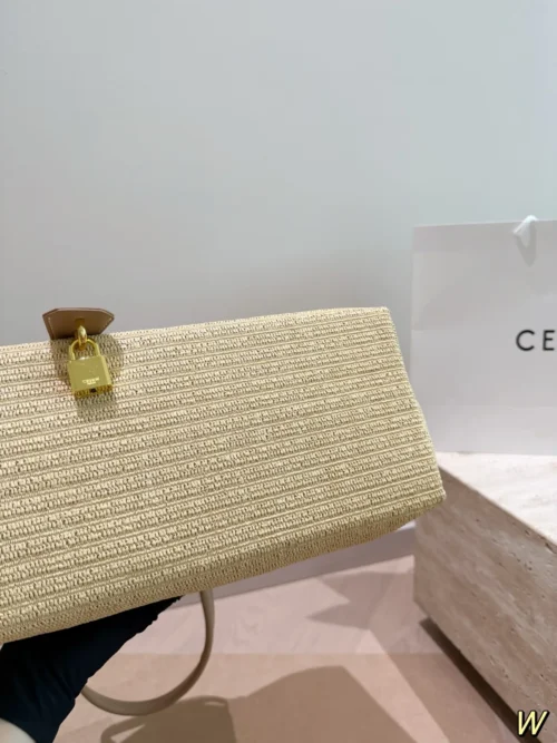 Celine Raffia Tote Bag 40x31cm