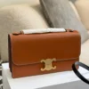 Celine Triomphe Gold Calfskin Handbag