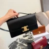 Celine Triomphe Gold Calfskin Handbag