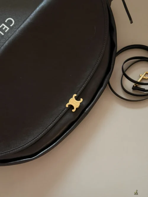 Celine Triomphe Black Messenger Bag
