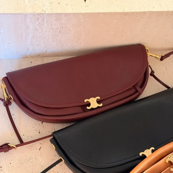 CELINE0188-01 Celine Triomphe Small Calfskin Messenger Bag