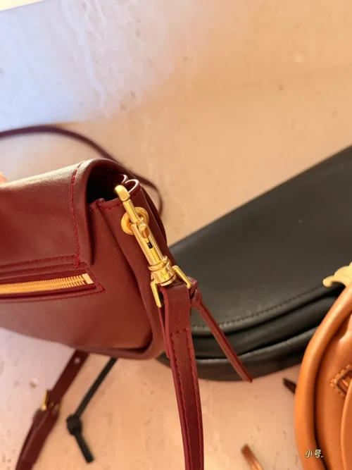 Celine Triomphe Small Calfskin Messenger Bag