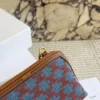 Celine Triomphe Monogram Denim Clutch Bag