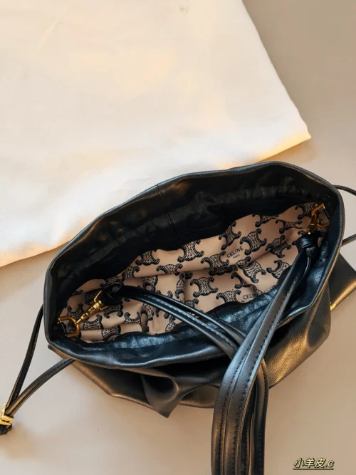 Celine Black Lambskin Bag Style 0194