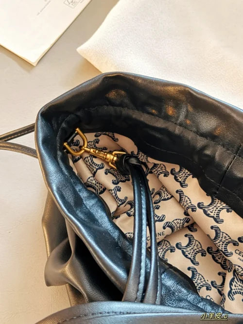 Celine Black Lambskin Bag Style 0194