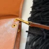 Celine Triomphe Black Calfskin Messenger Bag