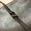 Celine Triomphe Black Calfskin Messenger Bag Style 0197