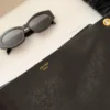 Celine Triomphe Black Calfskin Messenger Bag Style 0197