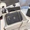 Chanel Brown Leather Top Handle Bag
