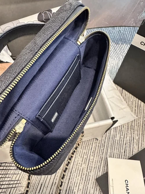 Chanel Brown Leather Top Handle Bag
