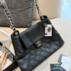 Chanel Gabrielle Large Black Quilted Leather Hobo Bag