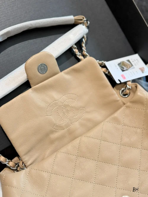 Chanel Gabrielle Large Black Quilted Leather Hobo Bag