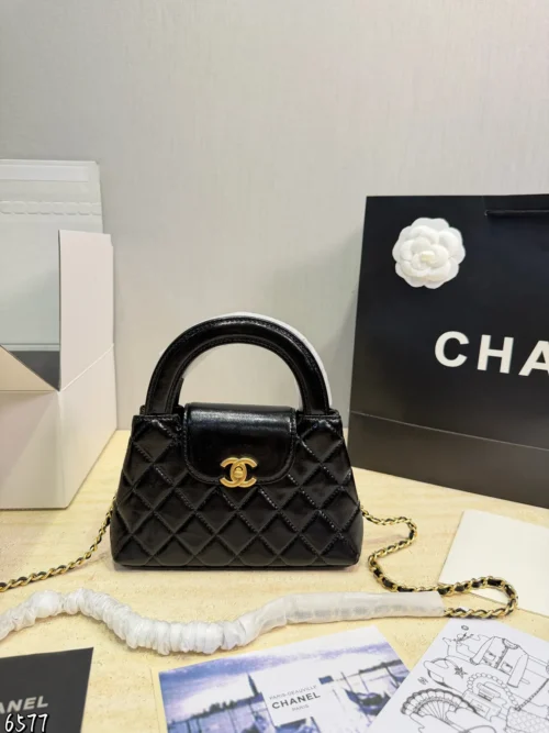Chanel Kelly Large Chain Lambskin Bag