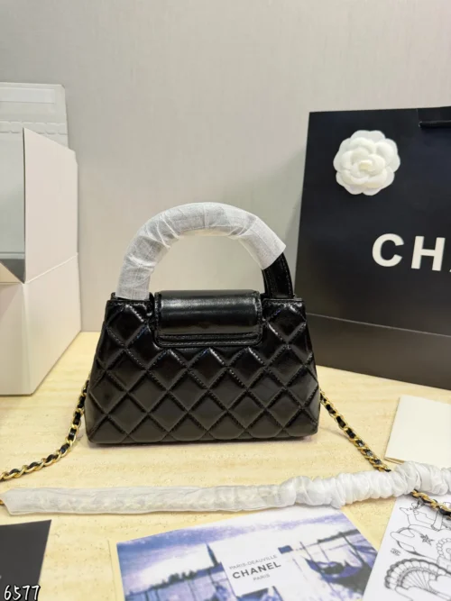 Chanel Kelly Large Chain Lambskin Bag