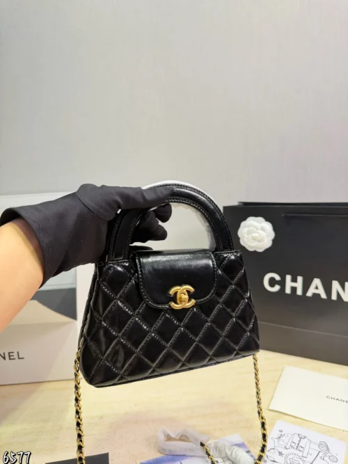 Chanel Kelly Large Chain Lambskin Bag