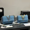 Chanel Classic Flap Quilted Denim Crossbody Bag Style 0023
