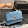 Chanel Classic Flap Quilted Denim Crossbody Bag Style 0023