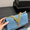 Chanel Classic Flap Quilted Denim Crossbody Bag Style 0023