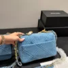Chanel Classic Flap Quilted Denim Crossbody Bag Style 0023