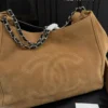 Chanel Silver Chain Suede Bucket Bag Style 0033