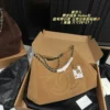 Chanel Silver Chain Suede Bucket Bag Style 0033