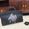 Chanel Black Leather Top Handle Bag