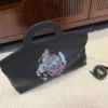 Chanel Black Leather Top Handle Bag