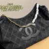 Chanel Oversized Gold Drawstring Suede Tote Bag