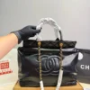 Chanel Classic Flap Black Quilted Leather Tote Bag
