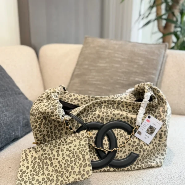 Chanel Black Chain Leather Wallet