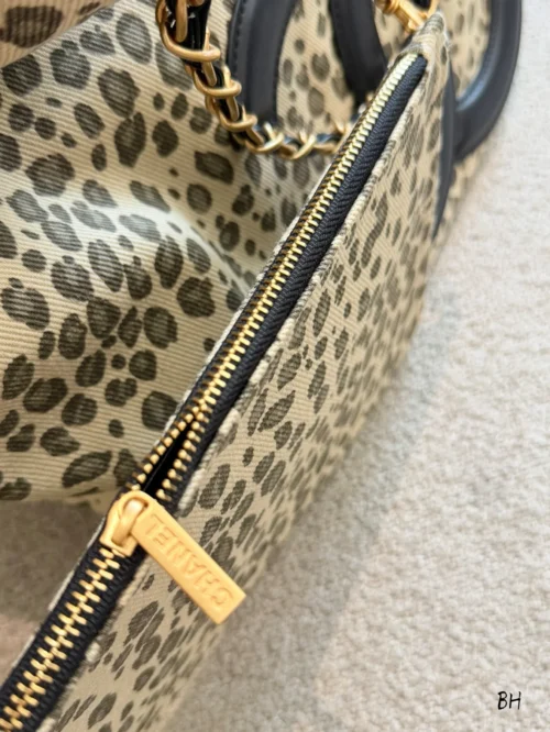 Chanel Black Chain Leather Wallet